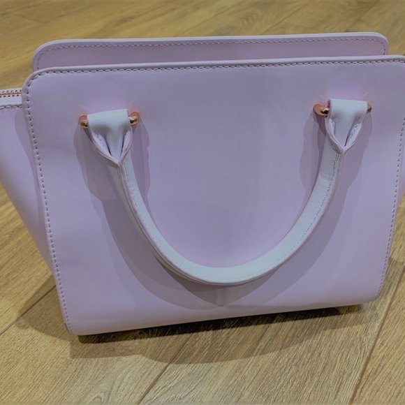 Ted Baker Pink Bow Satchel with Rose Gold Hardware - Picture 4 of 5